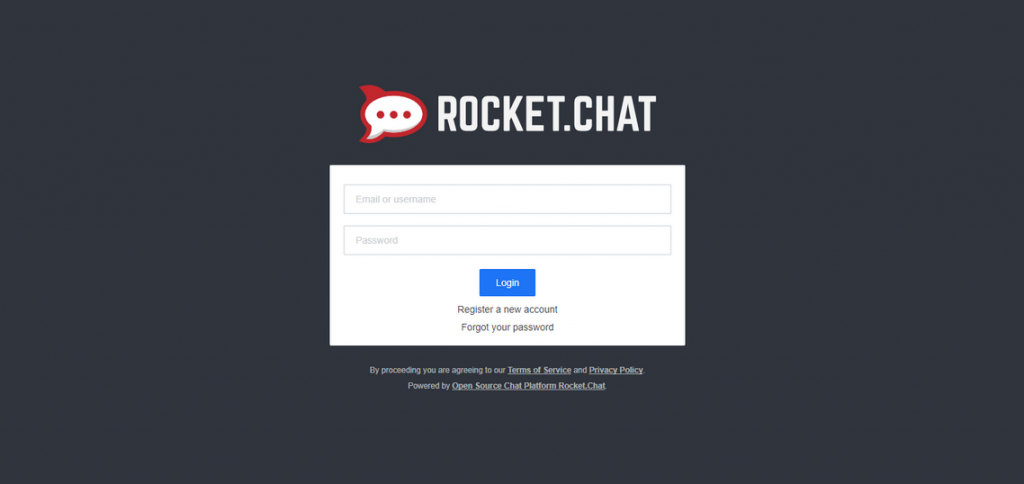 Rocket Chat Login